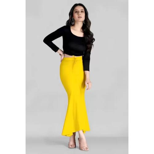 QUNOOT CLOSET Elastic & Drawstrings Clouser Solid Nylon Shapewear For Women Nylon Blend Petticoat (L)