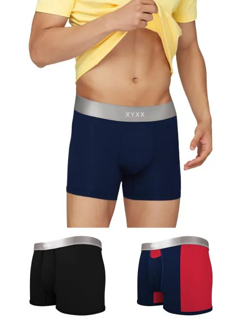 Buy XYXX Pack of 3 Intellisoft Micro Modal Illuminati Men Trunks Online