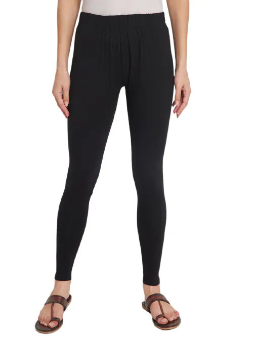 Buy SELETA-Women's Cotton Ultra-Soft Ankle-Length Leggings/Comfortable and  Stylish Workout Pants for Yoga, Gym, and Everyday Wear-/Color-Black  (STAL-04) Online at Best Prices in India - JioMart.