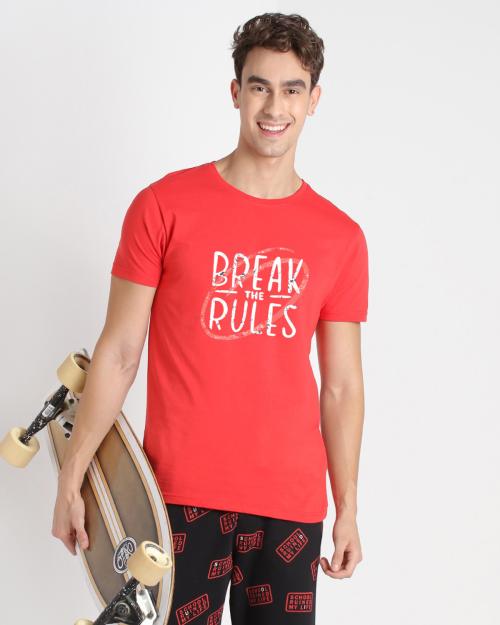 Buy kiddy star Cotton Blend Half Sleeve TShirt for Men, Pack of 1,L