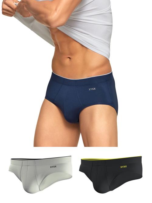 XYXX Pack of 3 Intellisoft Micro Modal Uno Men Briefs