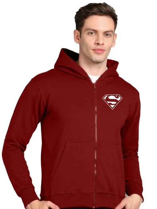 FALTU.CO FALTU.CO Superman Printed Men's Zipper Hoodies Stylish and Comfortable Sweatshirt for Men Trendy Zip-Up Hoodies for a Cool and Casual Look Stay Warm and Fashionable