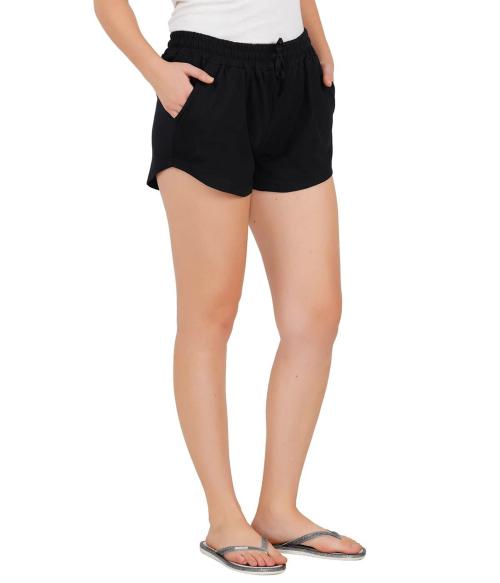 Jocker Women Grey Cotton Military Shorts (S)