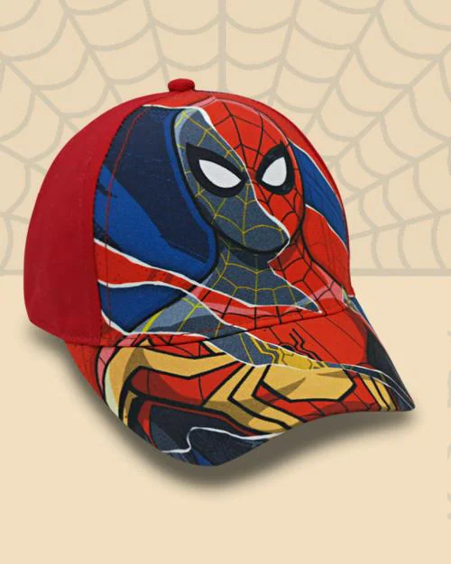 Kidsville Spiderman Printed Cap For Kids Boys
