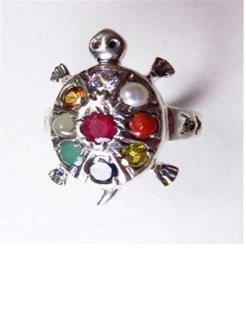 CEYLONMINE Turtle Tortoise Kachua Silve Plated Ring