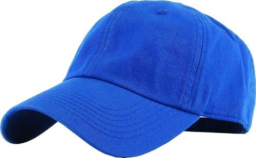 ZIPPER-G Unisex Royal Blue Cotton Baseball Cap (Free Size)