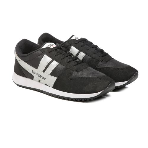 Unistar Men'S Black Jogging, Waalking & Running Shoes