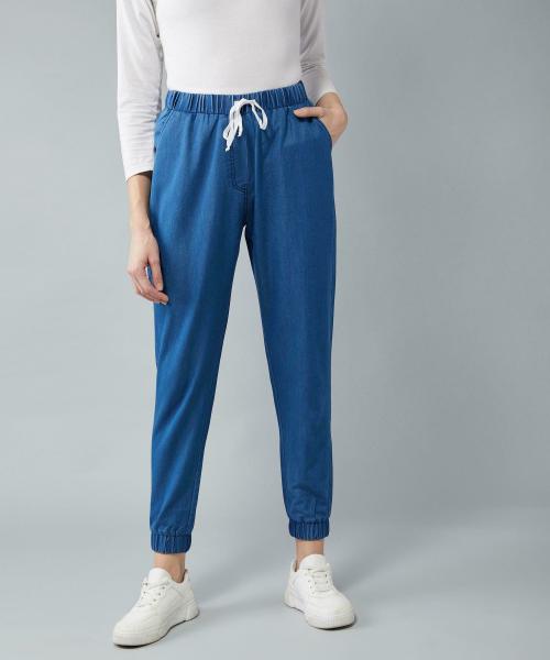Jogger Jeans Outfit Women's Buy Dolce Crudo Women Blue Solid