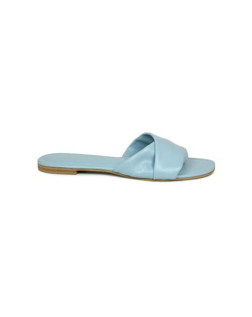 Design Crew Light Blue Flat Sandals