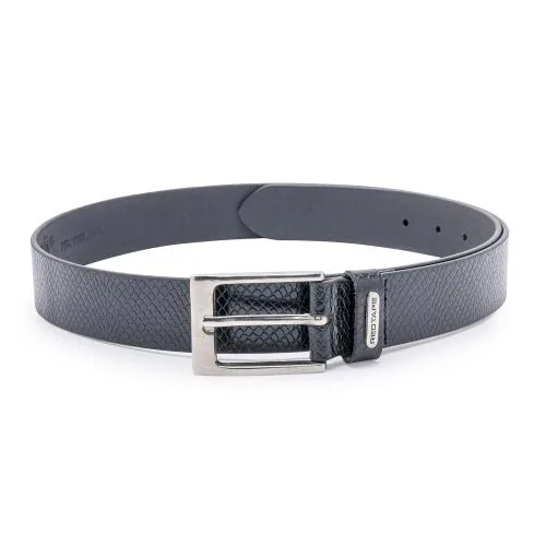 Red Tape Men's Black Leather Formal Belt