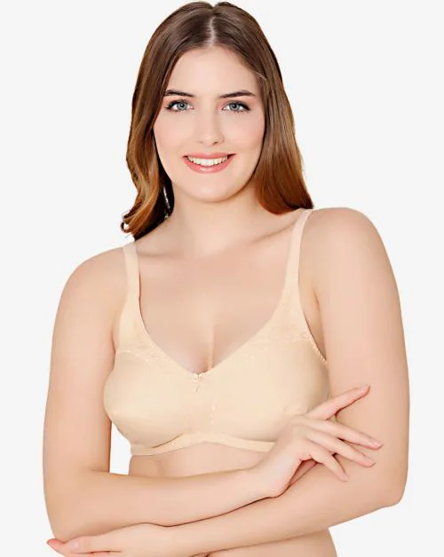 Buy Bodycare polycotton wirefree adjustable straps designer non padded  bra-1585S Online at Best Prices in India - JioMart.