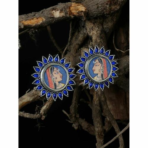 FIROZA Hast Shilp Kala Rani Earrings