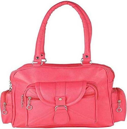 Plama Pink Pu For Women Shoulder Bag