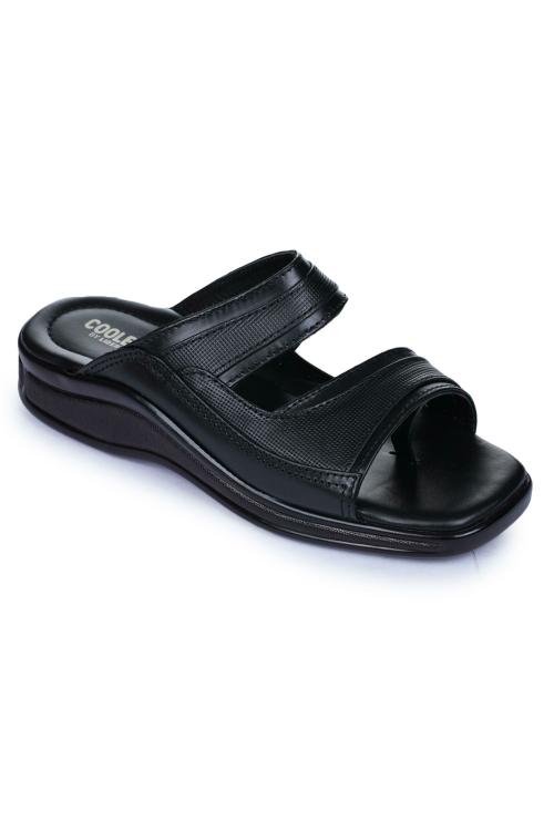 liberty coolers men's black slippers