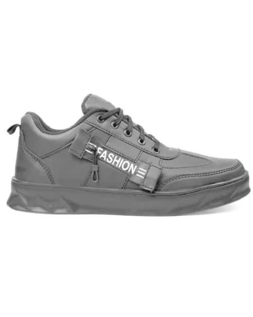 YSCROWD Sneaker Shoes For Men (Black)