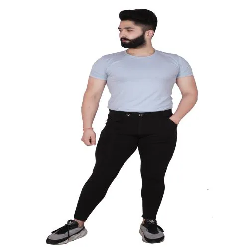 Pro-Ethic Style Developer Black Track Pants Regular Stretchable Sports Fit Lower For Mens