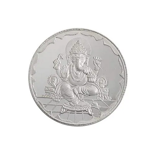 Bangalore Refinery Silver 10g Lord Ganesh Coin Pack of 10