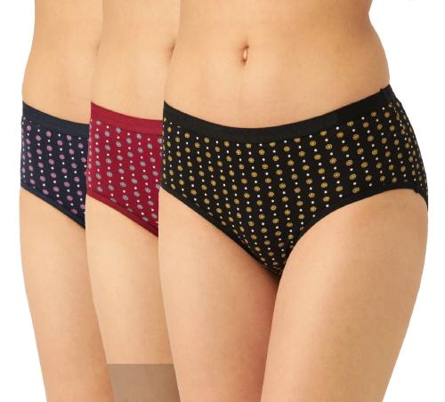 Kamison Women's Underwear Cotton Panty for Women Daily use Combo Pack of 3 ( Prints May Vary)- XL