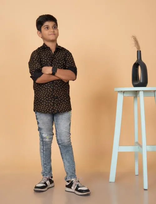 The Tinge Boy's Regular Fit Shirt, 13 Years-14 Years (10250 DK BN)