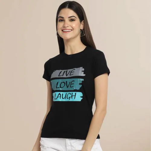 Fabflee Women Typographic Printed Pure Cotton T-Shirt l women tshirt l tshirt for womenWomen tshirt | Tops for women | T shirt for women | Women Tops | T shirt | Women | Tops