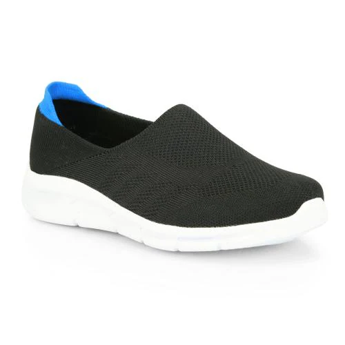 ID Men's Black Slip-On Running Sports Shoes