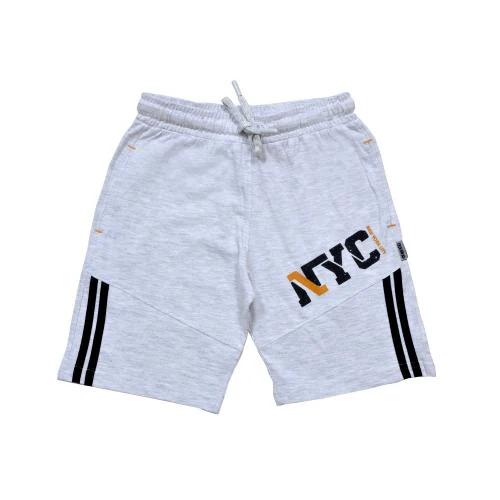 KARIBY Boys' Knee Length Fancy Cotton Bermuda All Over Print with Pockets (Grey) (9 TO 10 YR)