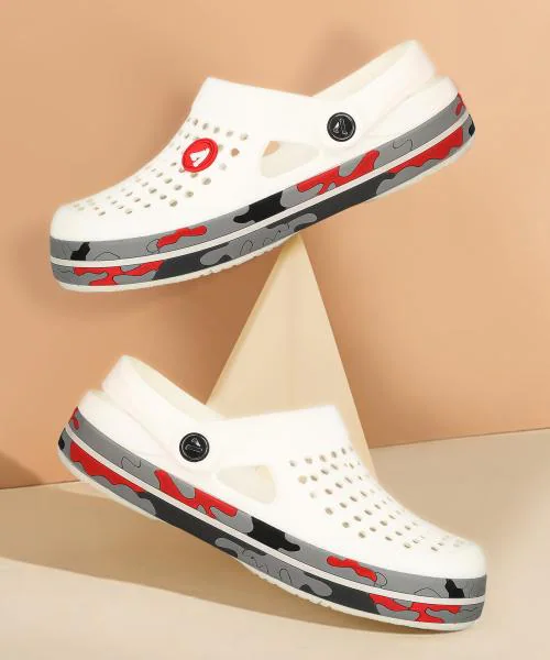 Aqualite Mens White Clogs