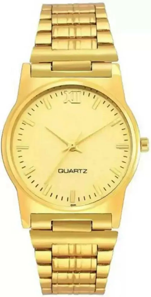 Selloria Analog Dial Gold Band Gold Watch For Men And Boys