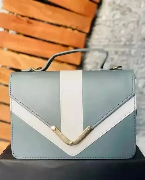 Grabon Womens Polyurethane Grey Casual Sling Bag