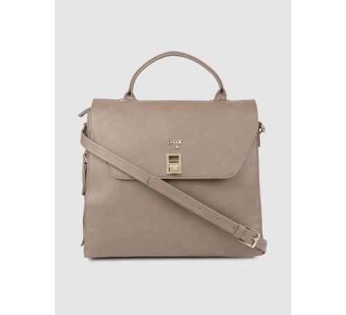 Baggit Women Beige Synthetic Satchel