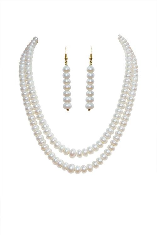 Buy Classique Designer Jewellery Mother of Pearl Jewellery Set (Multi