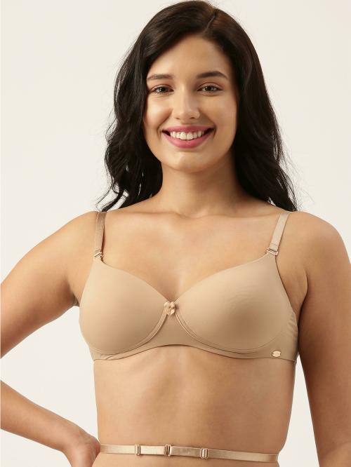Enamor F058 Low Criss-Cross Back Convertible Padded and Wirefree Medium Coverage