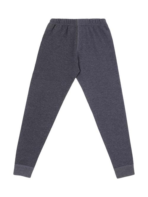 Buy BODYCARE Unisex Navy Melange Printed Fleece Thermal Pants Online at