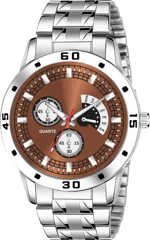 CSAMON Analog Brown Dial Wrist Watch for Men