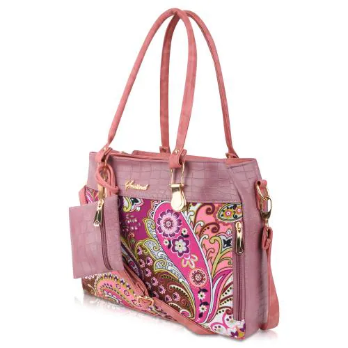 SENTINEL Women Pink Paisley Shoulder Bag
