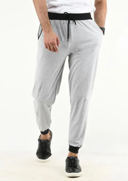 Buy IndiWeaves Mens Cotton Solid Lower Track Pants {Pack of 1} Grey