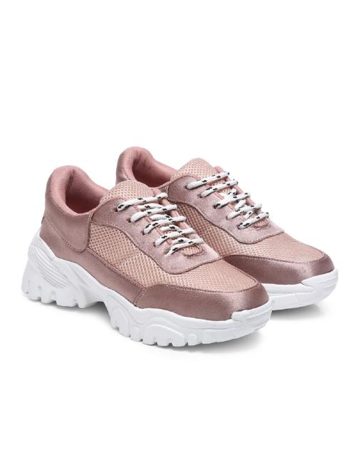 GNIST Pink Chunky Women's Sneakers