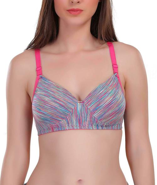 Eve's Beauty Women Pink 40B Printed Bra (40B)