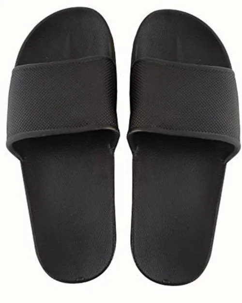 Drunken Black Slippers for Women Flip Flops Winter Slides Home Open Toe Non-Slip