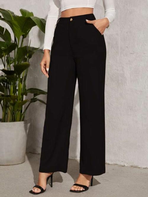 GRX Women Black Formal Pant