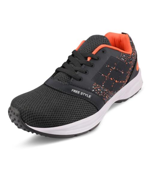 Stylish Comfortable Lightweight Sport Running Shoes For Mens(Black)