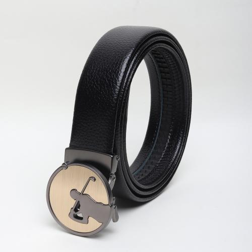 Elite Crafts Stylish Designed PU Leather Adjustable Auto Lock Buckle Belt For Men