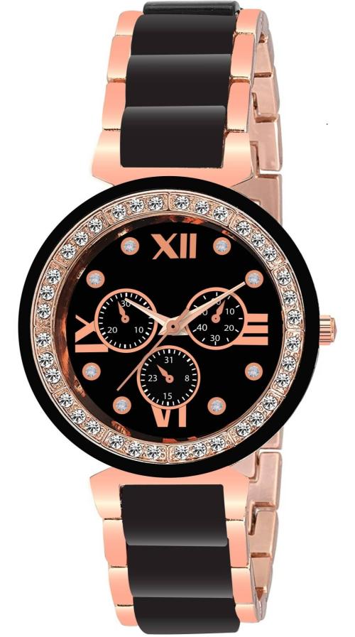 Zuperia New Collection Stylish Multi Color Chain Wrist Watch - Pack of 1