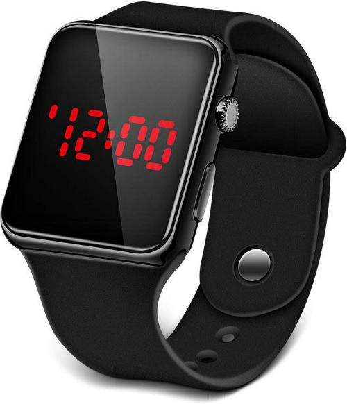 Mastrena Digital Black Dial Black Strap Watch For Boys & Girls