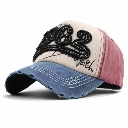 Aavjo Cotton, Denim and Polyester Sun Visor Cap - One Size