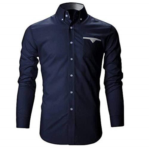 GAT FASHION Men's Regular Fit Cotton Casual Full Sleeves Shirt (Size - XL)