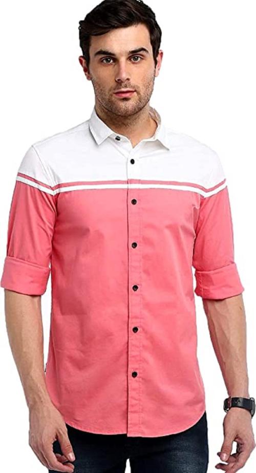 GAT FASHION Men's Classic Fit Casual Shirt (Size - M)