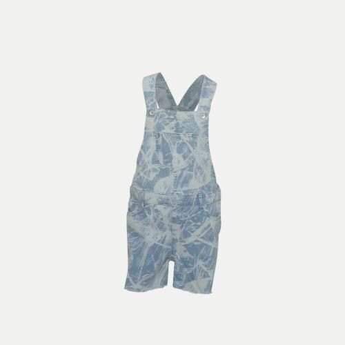 Rad Prix Girls Blue Tie-dye Dungarees