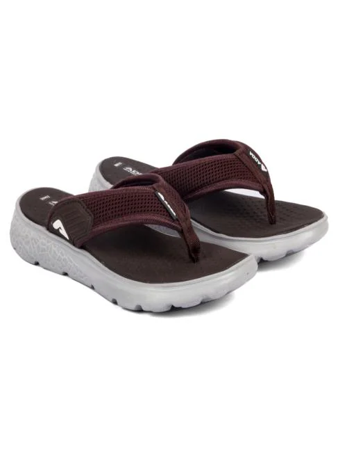 ADDA Men Brown & Beige Thong Flip-Flops