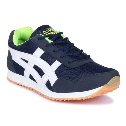 CLYMB SAGA Men's Blue Mesh Lace-Ups Walking/Outdoor Running Sports Shoes